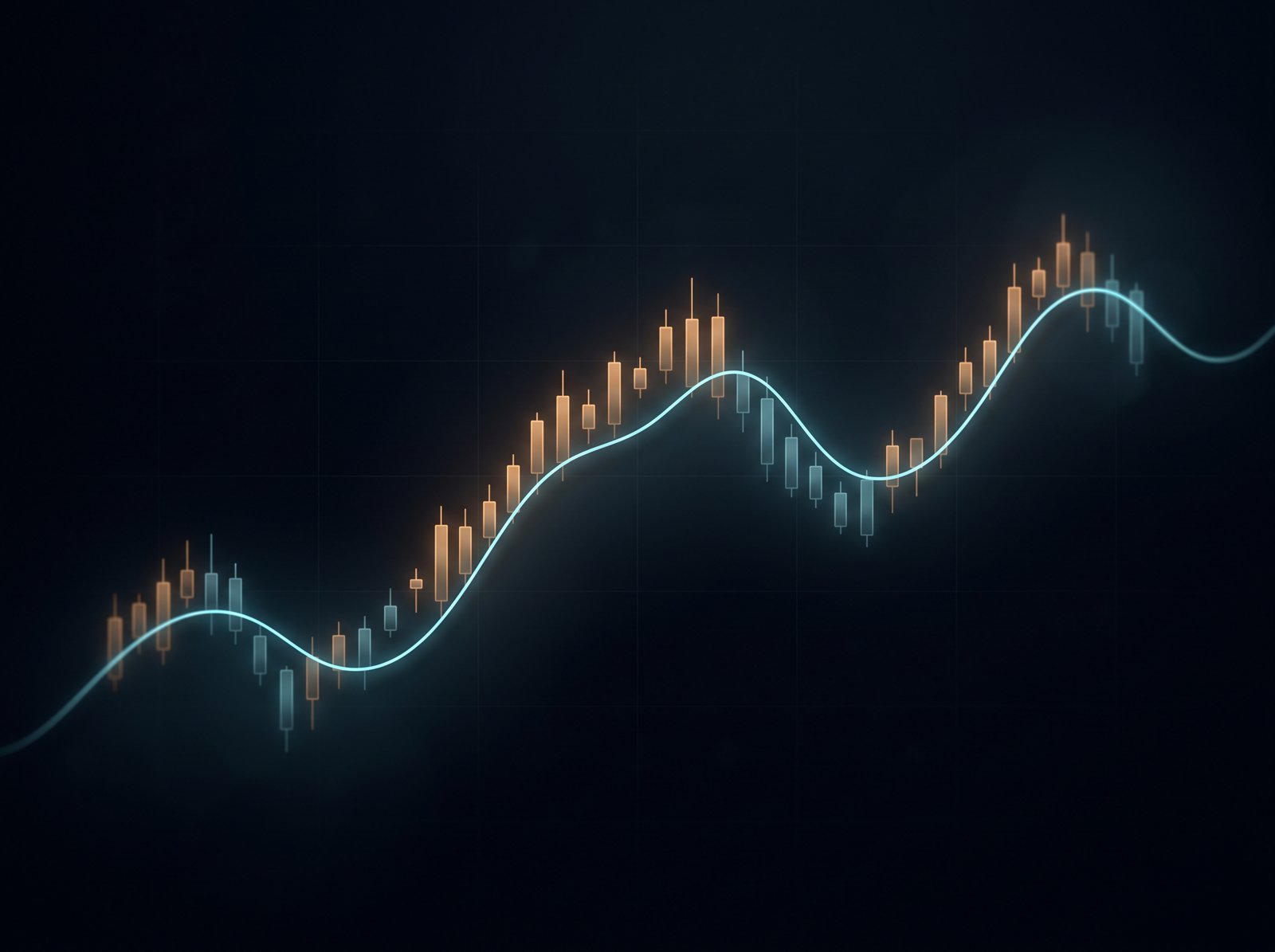 Abstract market chart